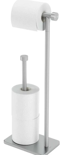 Support pour papier toilette avec réserve Cappa (Nickel)