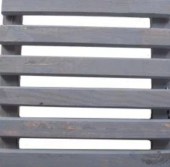 Support à roulettes en bois pour plantes d'intérieur (Carré - Gris)