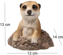 Suricate sortant de terre en résine