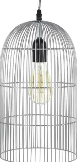 Suspension cage filaire 38 cm (Argent)