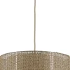 Suspension en métal et tissu Coral