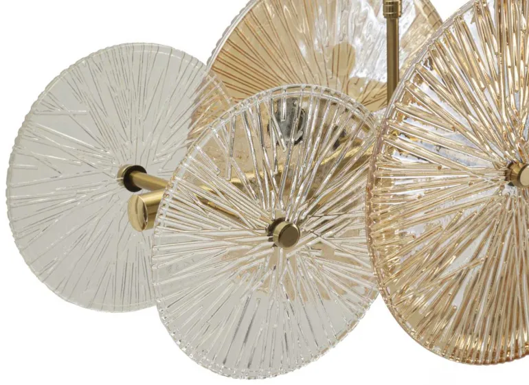 Suspension en métal et verre 100 x 23 x 94 cm Osaka