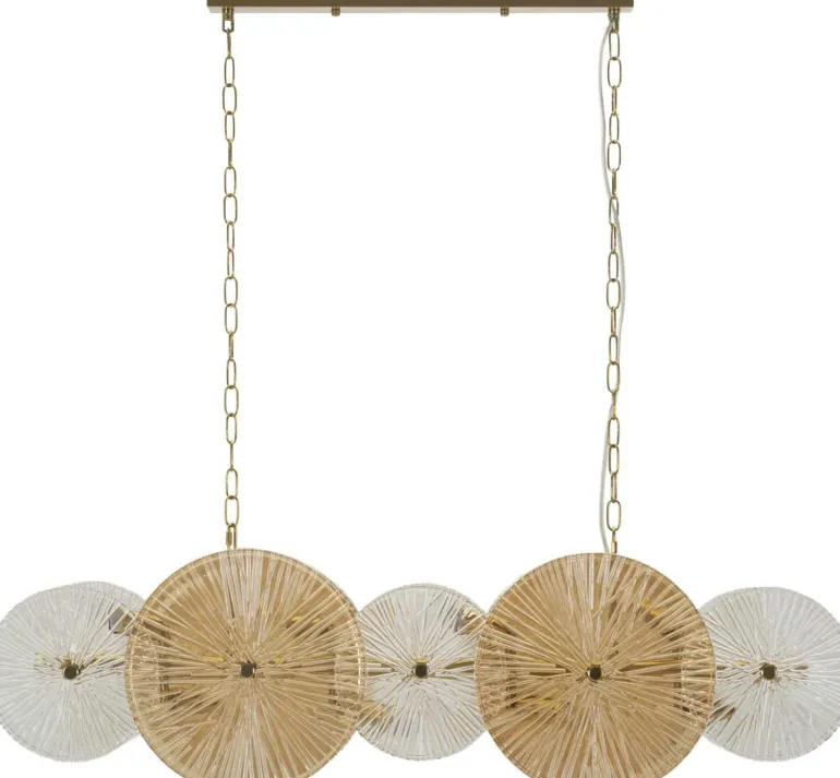 Suspension en métal et verre 100 x 23 x 94 cm Osaka