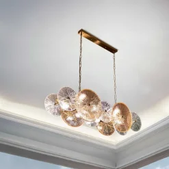 Suspension en métal et verre 100 x 23 x 94 cm Osaka