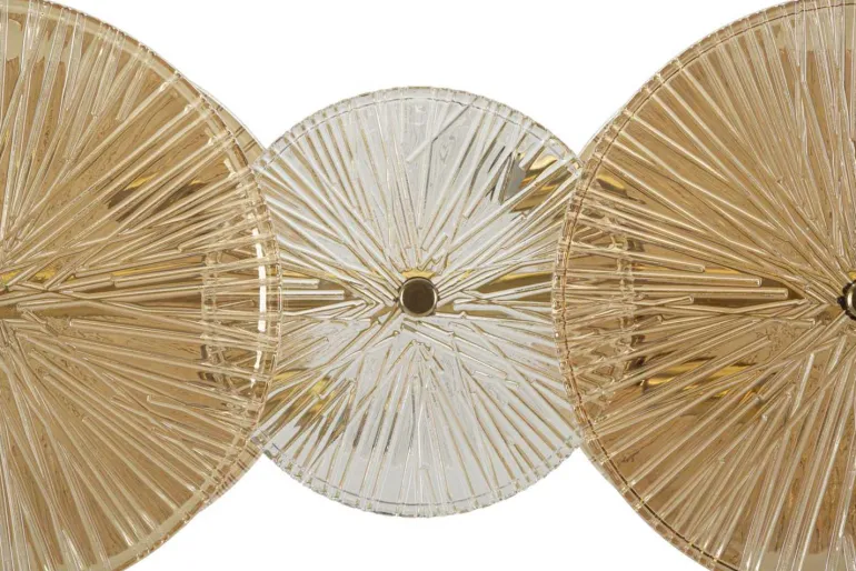 Suspension en métal et verre 100 x 23 x 94 cm Osaka