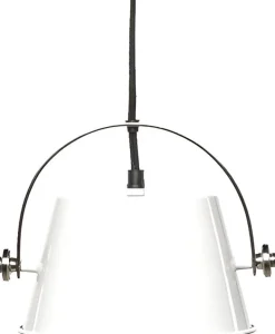 Suspension Indus en métal blanc (Modèle 2)