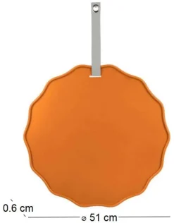 Tableau mémo en métal Funky Wave (Orange)