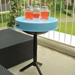 Table barbecue avec plateau amovible (Plateau bleu)