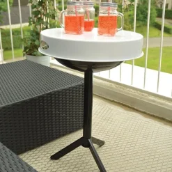Table barbecue avec plateau amovible (Plateau blanc)