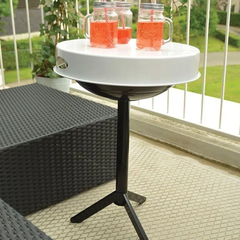 Table barbecue avec plateau amovible (Plateau blanc)