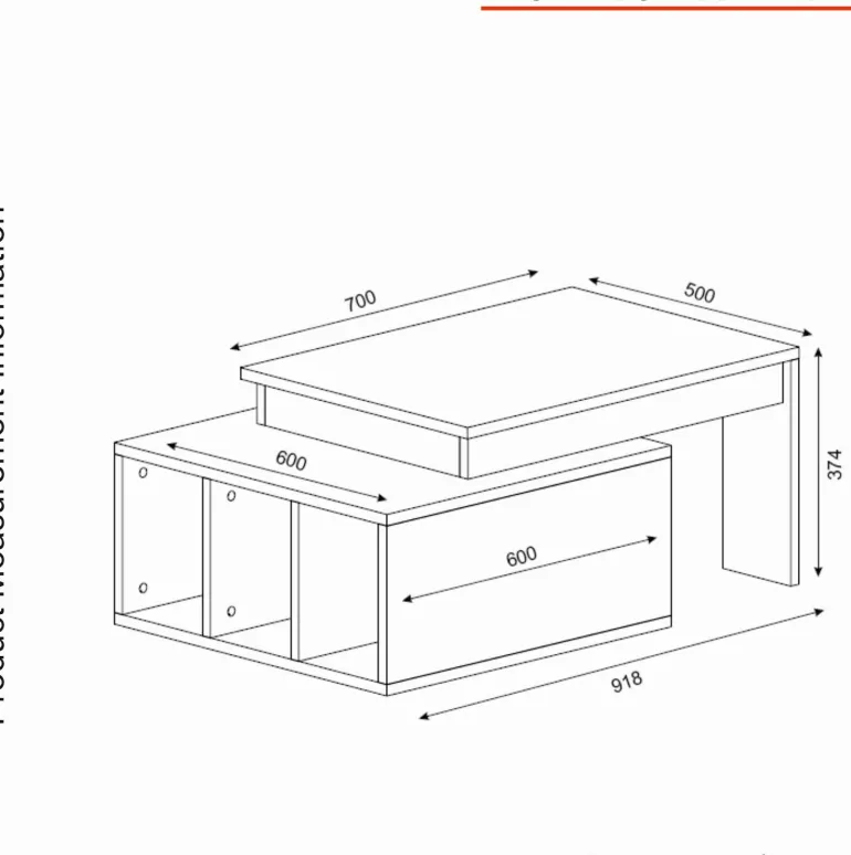 Table basse en aggloméré Kolarado