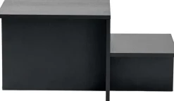 Table basse en aggloméré 80 x 40 x 40 cm Harmony (Noir)