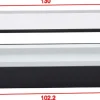 Table basse en verre et acier Maglehem