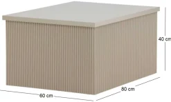 Table basse Lenox (80 x 60 x 40 cm)