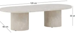 Table basse 120 x 60 cm Narvik