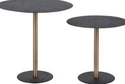 Table d'appoint en métal Dex 40 cm (Noir)