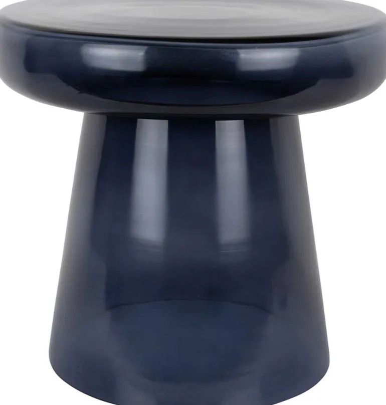 Table d'appoint en verre coloré Simpleza (Gris)