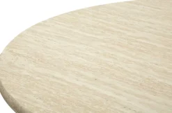 Table de bar en métal et MDF Alaska 60 x 106 cm (Crème)