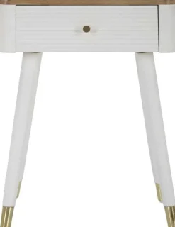 Table de chevet en bois de frêne Matera 45 x 32 x 62 cm