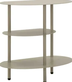 Table de chevet en métal Saturn 49.5 x 27.5 x 49.5 cm (Gris)