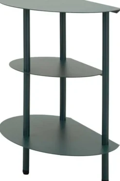 Table de chevet en métal Saturn 49.5 x 27.5 x 49.5 cm (Vert)