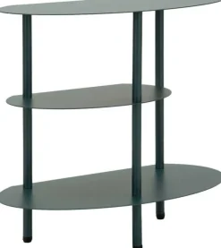 Table de chevet en métal Saturn 49.5 x 27.5 x 49.5 cm (Vert)