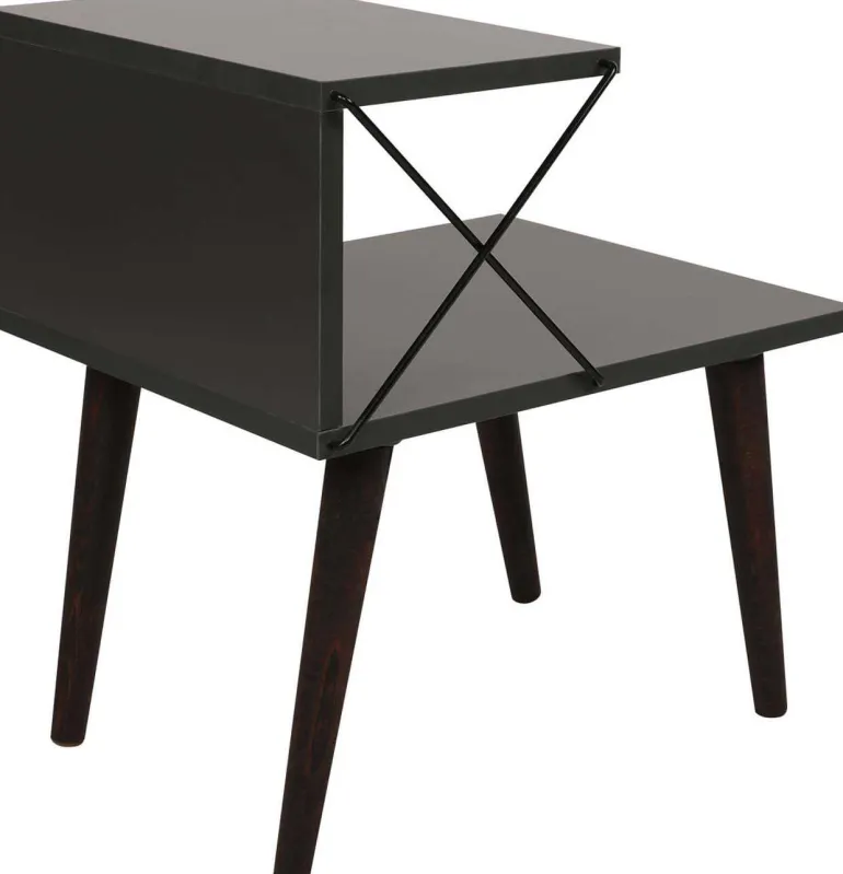 Table de chevet sur 2 niveaux Cross