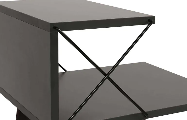 Table de chevet sur 2 niveaux Cross
