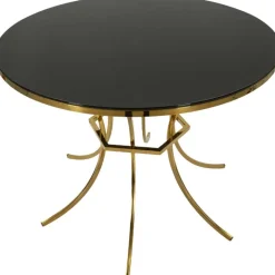 Table de repas en métal et verre Shanty 100 x 80 cm