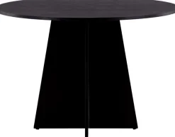 Table de repas ronde ⌀110 cm Bootcut (Noir)