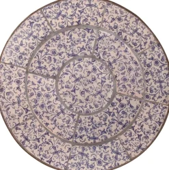 Table en céramique et fer forgé