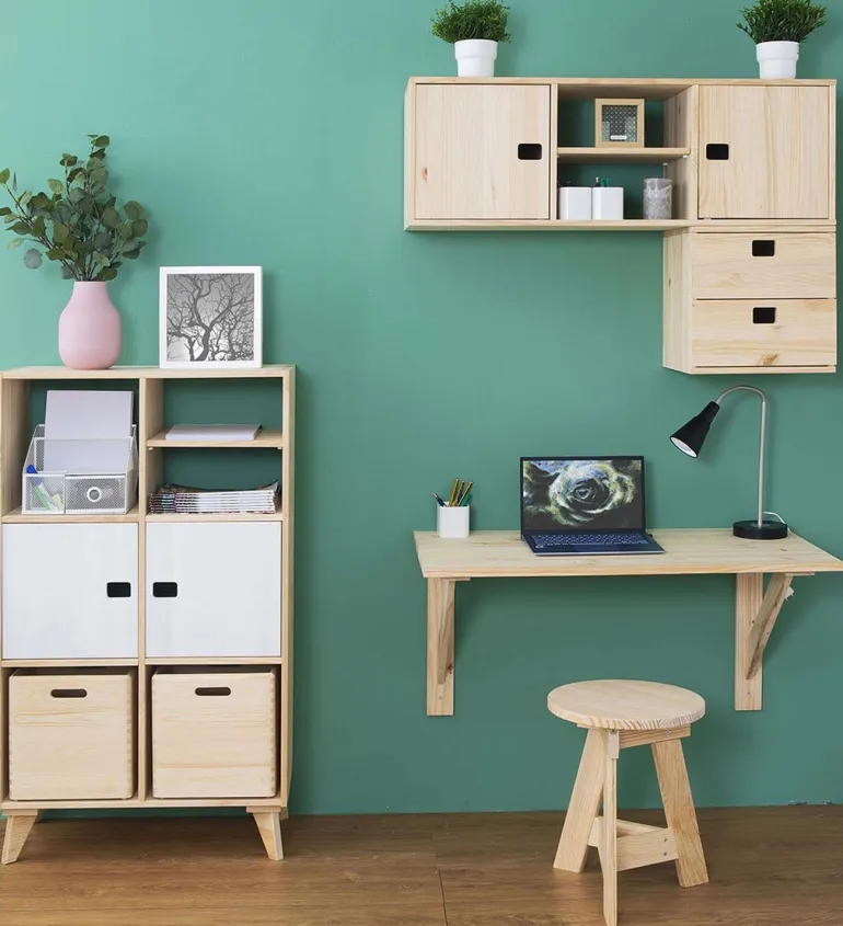 Table murale en pin massif Kit Line