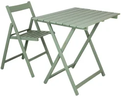 Table pliante 60 x 80 cm en bois (Vert)