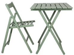 Table pliante 60 x 80 cm en bois (Vert)