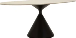 Table repas en métal et MDF Space 180 x 90 x 73 cm