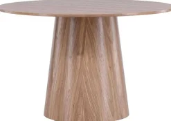 Table repas ronde 120 cm Lanzo (Marron)