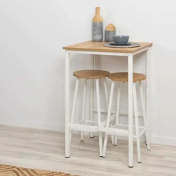 Tabouret de bar en aggloméré et métal Mola