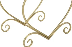 Tabouret en métal doré Heart 50 x 37.5 x 51.5 cm
