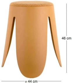 Tabouret en polypropylène Savor (Ocre)