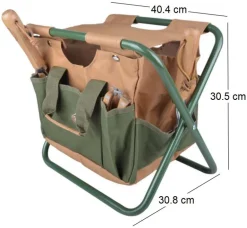 Tabouret sac range outils de jardinage