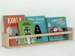 Étagère avec barre centrale en pin Kit Line (80 cm)