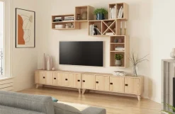 Étagère modulaire en pin massif Dinamic (3 tablettes)