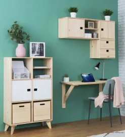 Étagère modulaire en pin massif Dinamic (3 tablettes)