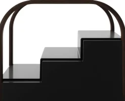 Étagère à épices extensible 3 niveaux Bellwood (Noir et noyer)