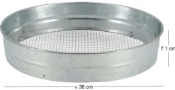 Tamis de jardinage en acier inoxydable