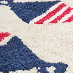 Tapis de bain en coton bouée 91 x 61 cm