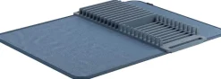 Tapis de séchage vaisselle pliable Udry (Bleu ardoise)