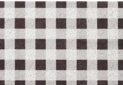Tapis dessous de paillasson à motifs (Carreaux)