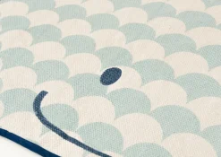 Tapis en coton forme de baleine 120 cm