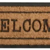 Tapis en fibres de coco inscription Welcome